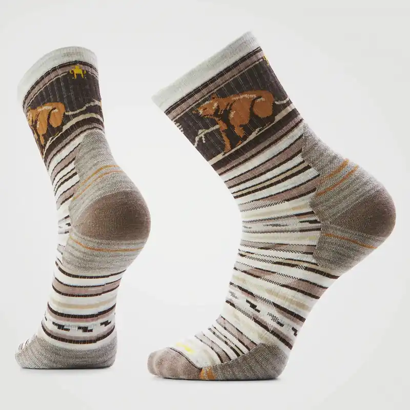 Saisonangebot Hike Targeted Cushion Bear Stripe Mid Crew Socks