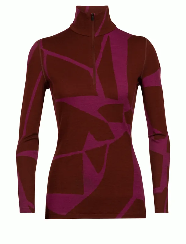 Women 250 Vertex LS Half Zip Fractured Landscapes Garantierte Lieferung