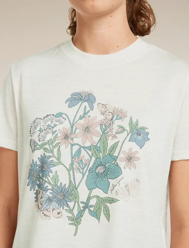 Solange Der Vorrat Reicht Women Merino 150 Tech Lite SS Crop Tee NZ Flora