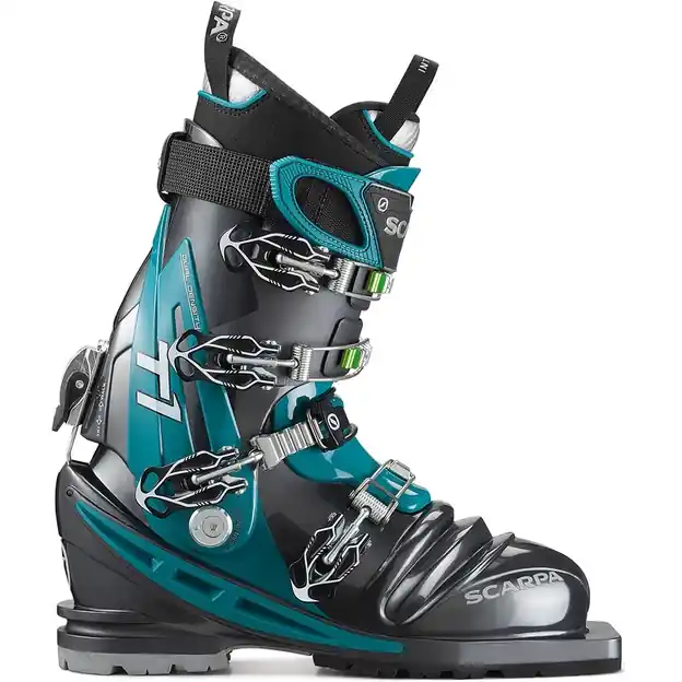 Geprüft Scarpa T1 Thermo Telemarkschuhe Anthracite / Teal