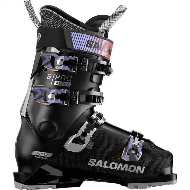 Geprüft Salomon S/Pro Alpha 80 W GW Skischuhe Black / Black Damen