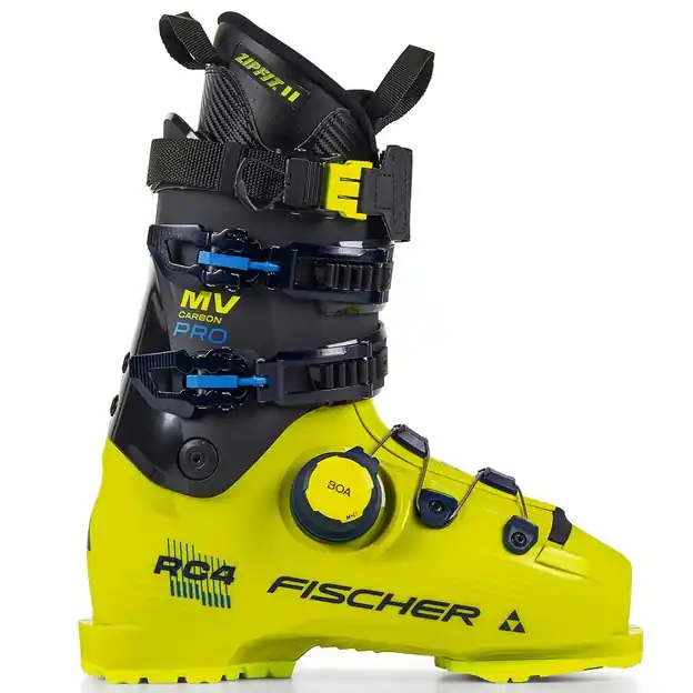 Fischer RC4 Carbon Pro MV Boa Skischuhe Yellow / Carbon Herren Jetzt Kaufen