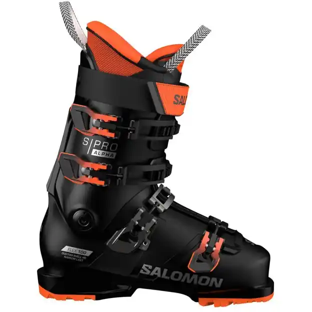Salomon S/Pro Alpha 100 GW Skischuhe Black / Dark Grey Met. / Orange Tiger Herren Schneller Versand