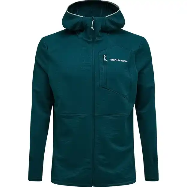 Peak Performance Trail Polartec Zip Hood Fleecejacke Ponderosa Pine Herren Echt