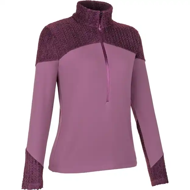 Finale Aktion LaMunt Jenny Warm Half Zip Fleece Pullover Grape Taste / Hortensia Damen