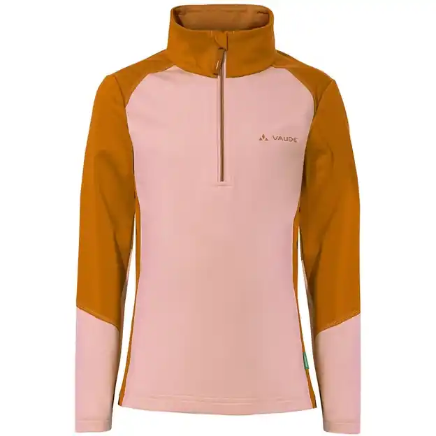 Geprüft Vaude Livigno Halfzip Langarmshirt Soft Rose Kinder