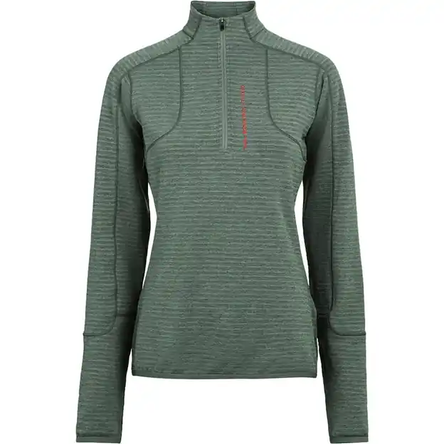 Preisreduziert The Mountain Studio M-3 W W. Light Tech Fleece Half Zip Pullover Balsam Green Damen
