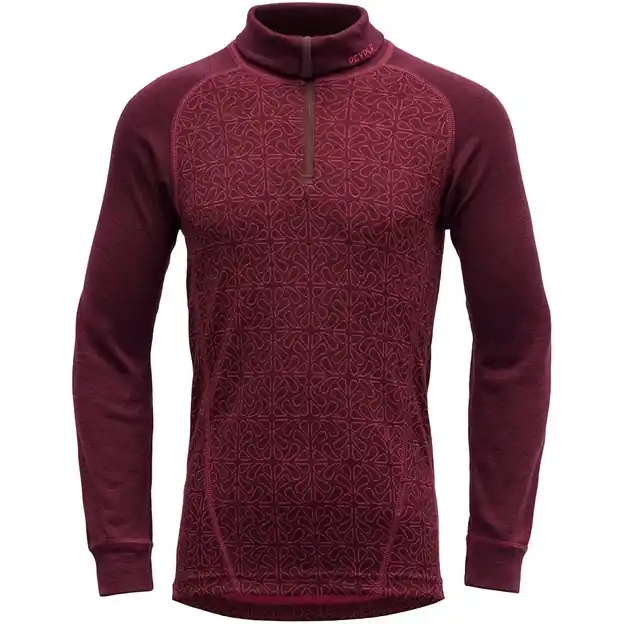 Devold Duo Active Merino Zip Neck Skishirt Port Kinder Saisonangebot