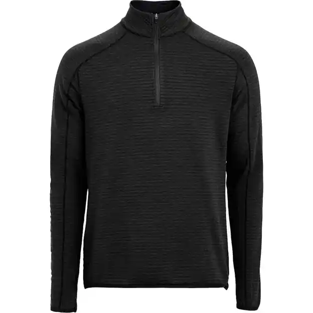 Aktuell The Mountain Studio M-6 Light Tech Fleece Half Zip Langarmshirt Black Onyx Herren