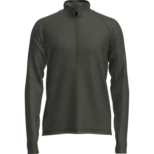 Neu Im Sortiment Icebreaker Grid Langarmshirt Dk Loden Herren