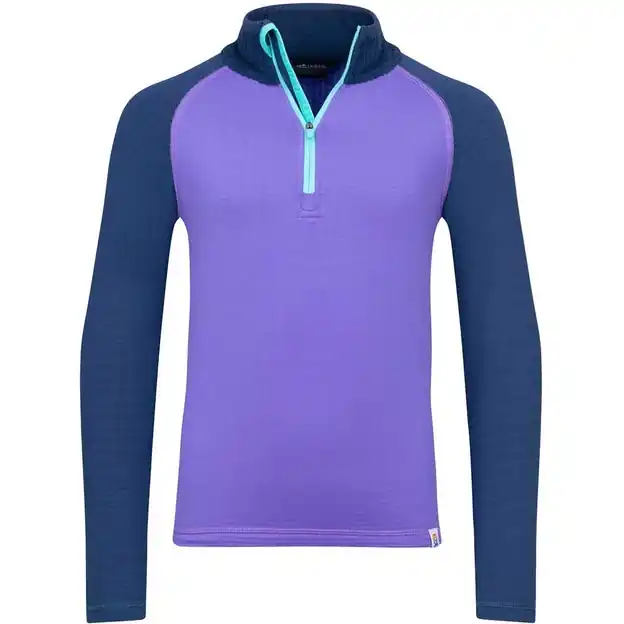 Rabatt Trollkids Rauland Half Zip Pullover Wisteria Purple / Mystic Blue Kinder