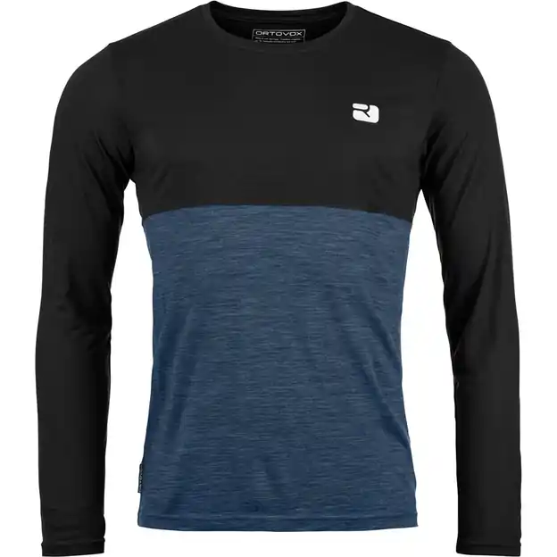 Neu Ortovox 150 Cool Logo Langarmshirt Black Raven Herren