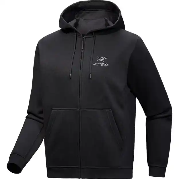 Arcteryx Emblem Fleece Hoodie Black Herren Direkt Vom Hersteller