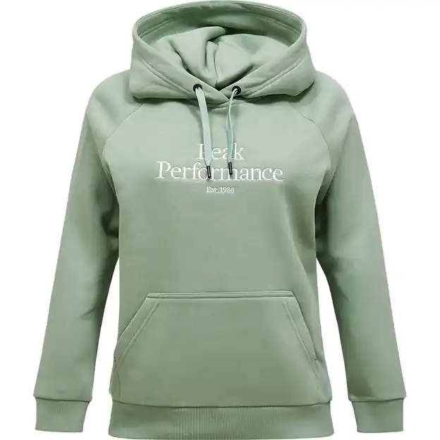 Ausverkauf Peak Performance Original Hoodie Green Valley / Offwhite Damen