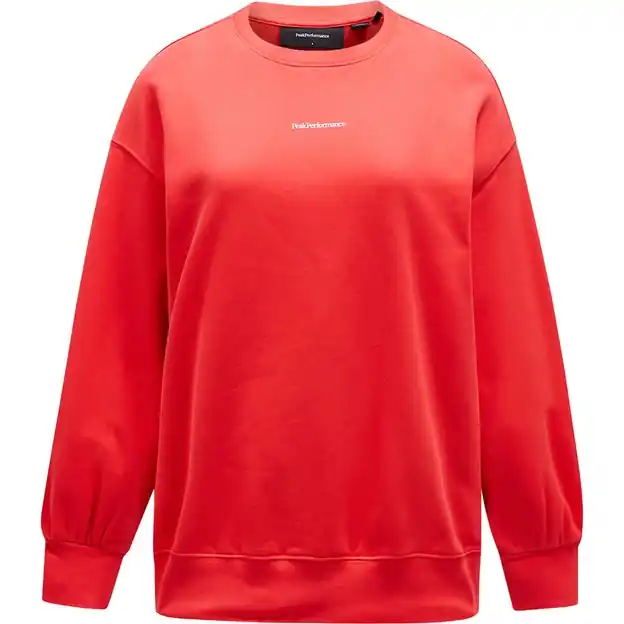 Peak Performance Original Terry Sweatshirt Brilliant Red Damen Heißes Angebot