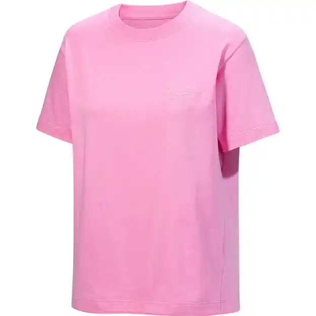 Preisknaller Arcteryx Kragg Cotton Little Bird Crew T-Shirt Pineberry Damen