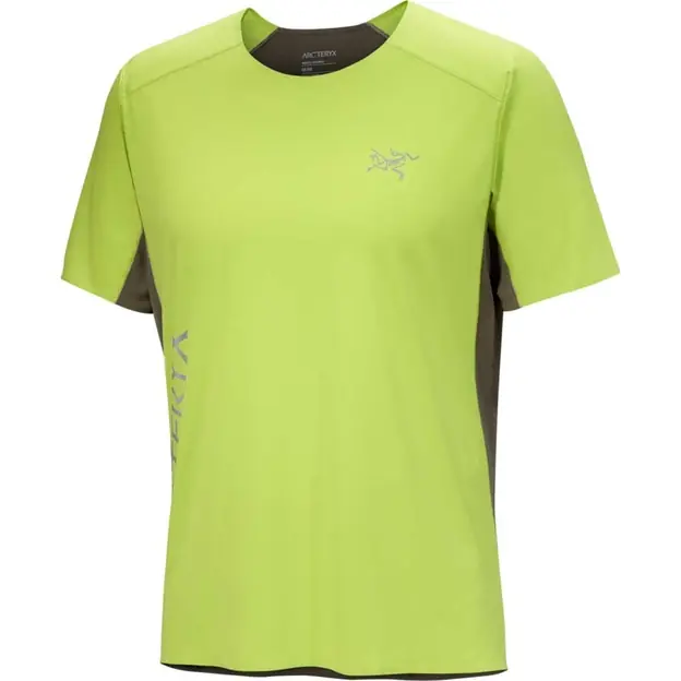 Arcteryx Norvan Downword Logo T-Shirt Mantis / Tatsu Herren Neu