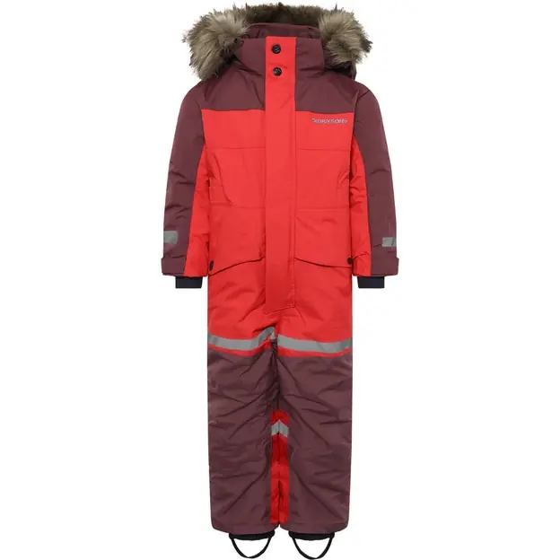Didriksons BjÄrven Overall Pomme Red Kinder Neu