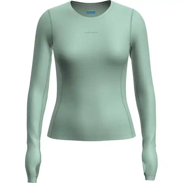 Icebreaker Crewe Funktionsshirt Lang Mint Damen Neue Kollektion