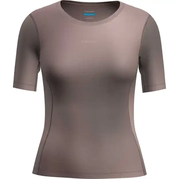 Angebot Icebreaker Crewe AOP Funktionsshirt Kurz Porcini / Pink Quartz / AOP Damen