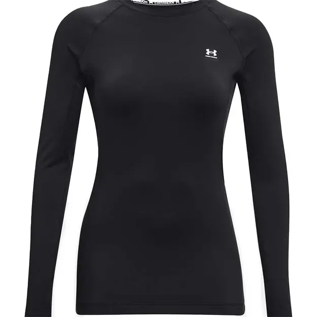 Abverkauf Under Armour CG Authentics Crew Funktionsshirt Lang Black Damen
