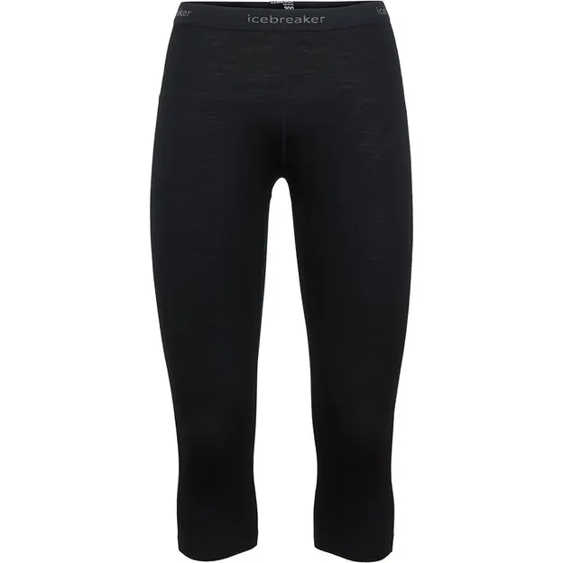 Expressversand Icebreaker Oasis 3/4 Funktionshose Black Damen