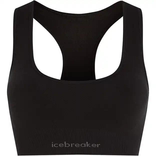 Direkt Vom Hersteller Icebreaker Zoneknit Sport-BH Black Damen