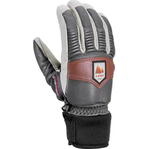 Sofort Bestellen Leki Patrol 3D Fingerhandschuhe Graphite / Off White / Maroon