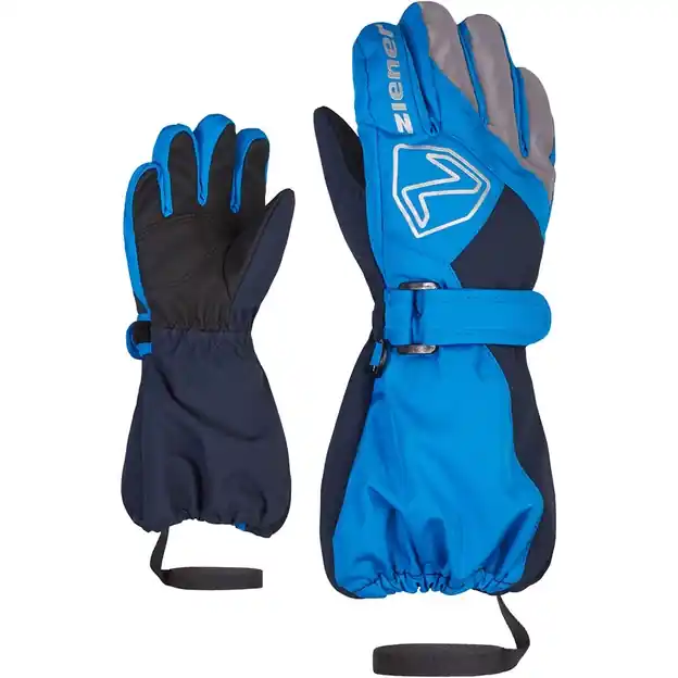 Schnäppchen Ziener Lauro AS Junior Fingerhandschuhe Persian Blue / Dark Navy Kinder