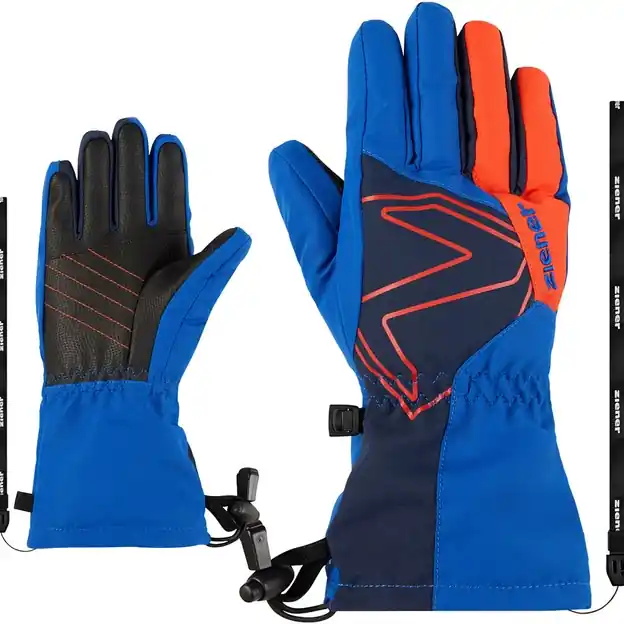 Ziener Laval Fingerhandschuhe Cobalt Blue / Dark Navy Kinder Knallerangebot