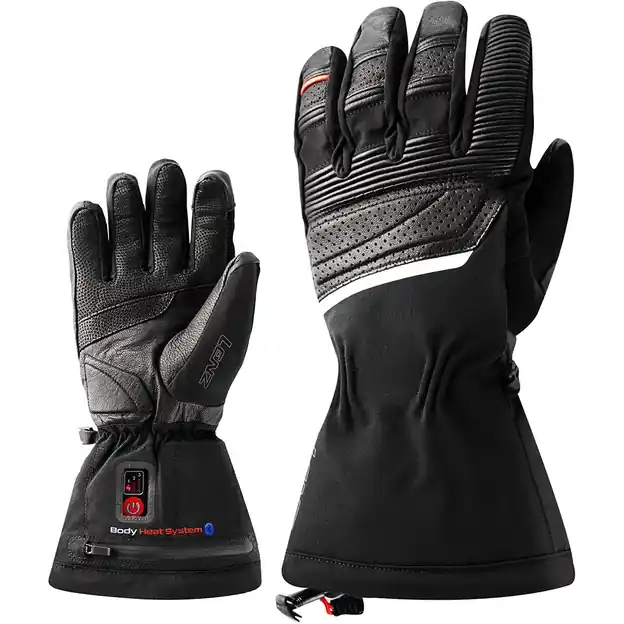 Lenz Heat Glove 6.0 Finger Cap - ohne Akku - Fingerhandschuhe Schwarz Herren Letzte Chance