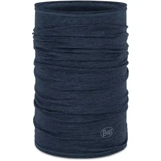 Buff Merino Lightweight Neckwarmer Solid Night Blue Geprüft