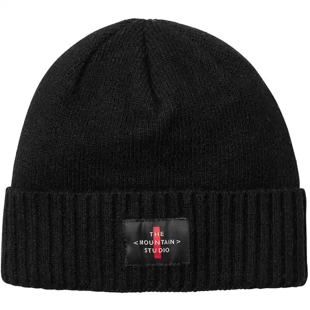 The Mountain Studio Cashmere Mix Cross Logo C-6 Mütze Black Onyx Jetzt Bestellen