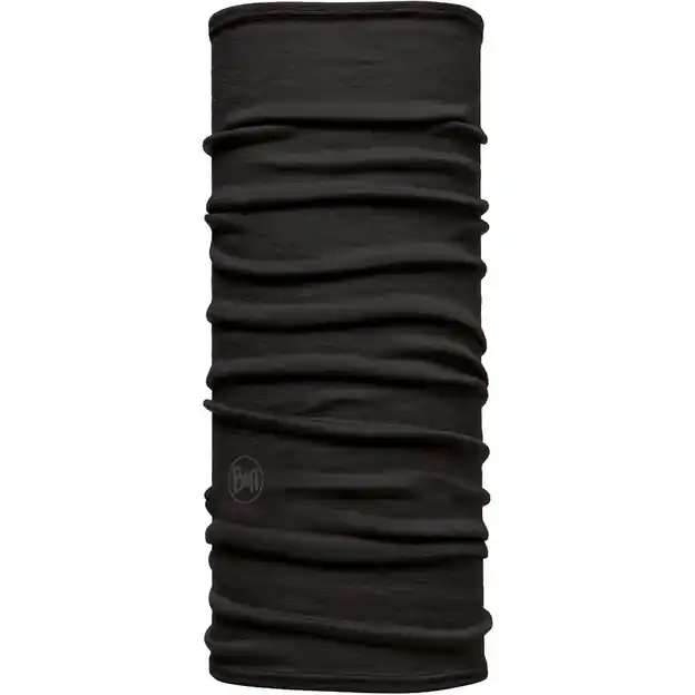 Buff Merino Lightweight Neckwarmer Solid Black Kinder Markenprodukt