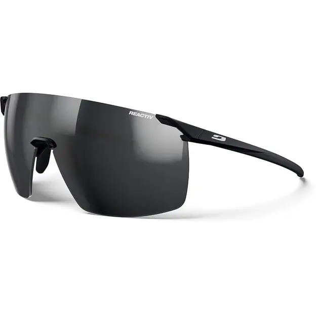 Neu Julbo Faster L Reactiv 0-3 Sonnenbrille Matt Schwarz / Hell
