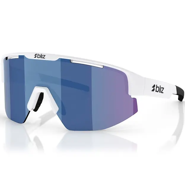 Günstig Bliz Matrix Small Sonnenbrille Matt White / Smoke Blue Multi