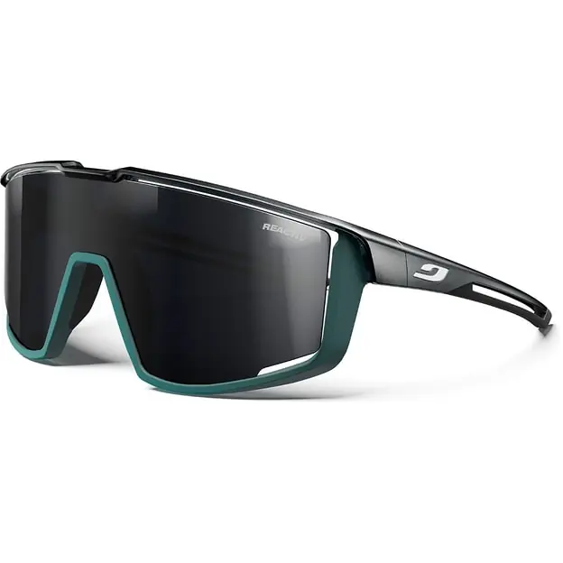Preisreduziert Julbo Fury Reactiv Sonnenbrille Schwarz Durscheinenden Glänzend / Grün Matt