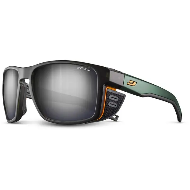 Julbo Shield Spectron 4 Sonnenbrille Dunkelgrün Durchscheinend / Dunkelgrün / Orange / Braun Jetzt Bestellen