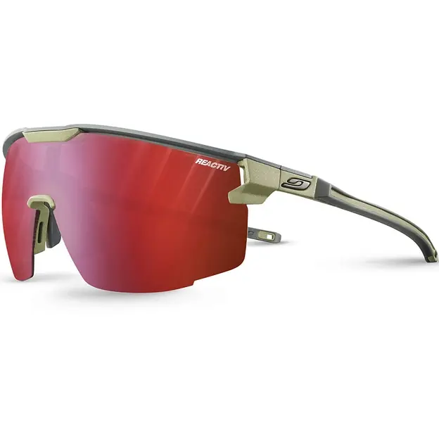 Julbo Ultimate Reactiv 0-3 High Contrast Sonnenbrille Dunkelgrau / Grün Army Nur Für Kurze Zeit