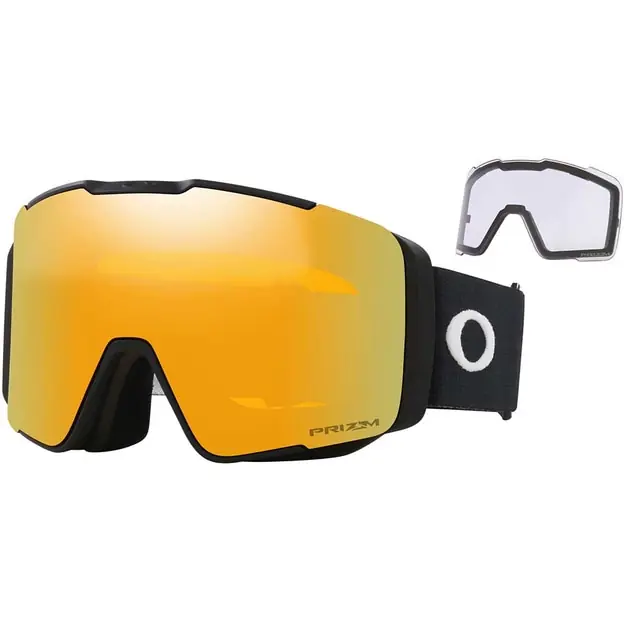 Top-Angebot Oakley Line Miner Pro L Ski-/Snowboardbrille Matte Black / Prizm 24K & Prizm Clear