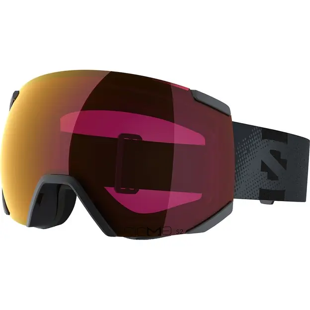 Salomon Radium Sigma Ski-/Snowboardbrille Ebony / Red Knallerangebot