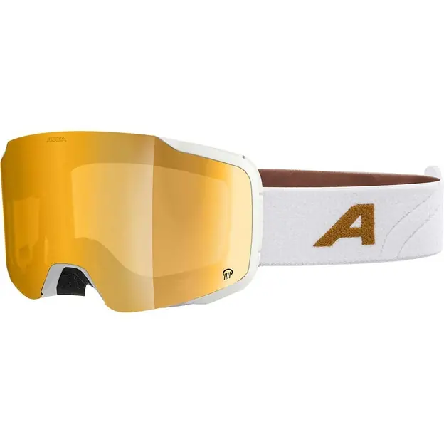 Alpina Taos Q Ski-/Snowboardbrille White Gold Matt Versand Am Gleichen Tag