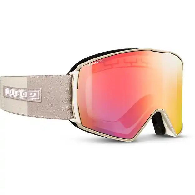 Julbo Launcher Ski-/Snowboardbrille Beige / Braun Rot / Reactiv 1 - 3 High Contrast Mega-Angebot