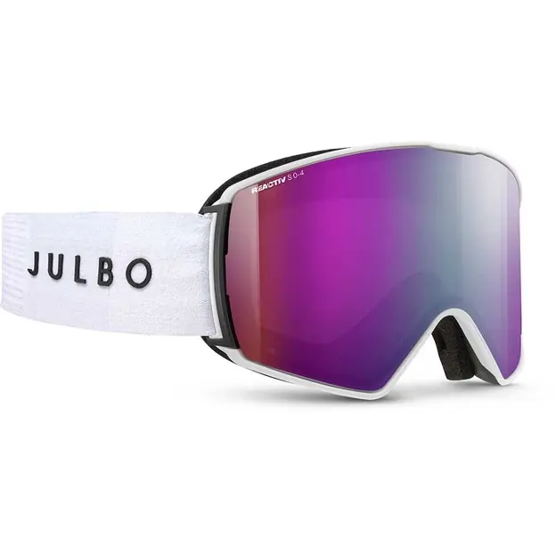 Julbo Launcher Ski-/Snowboardbrille Weiß / Schwarz Hell / Reactiv 0 - 4 High Contrast Sichere Zahlung