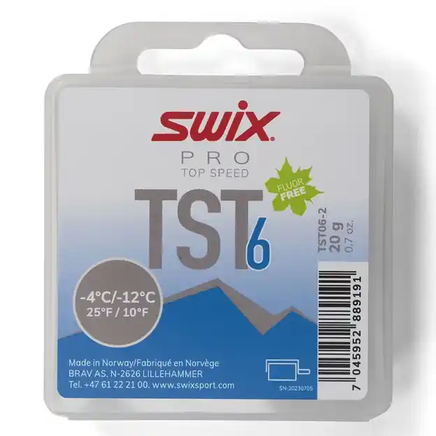 Swix TS6 Turbo Blue -4°C/-12°C 20 g Gleitwachs Neue Kollektion