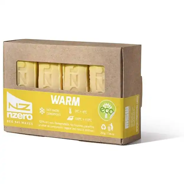 NZERO Block Wax Warm 4x50 g Gleitwachs Yellow Sonderaktion
