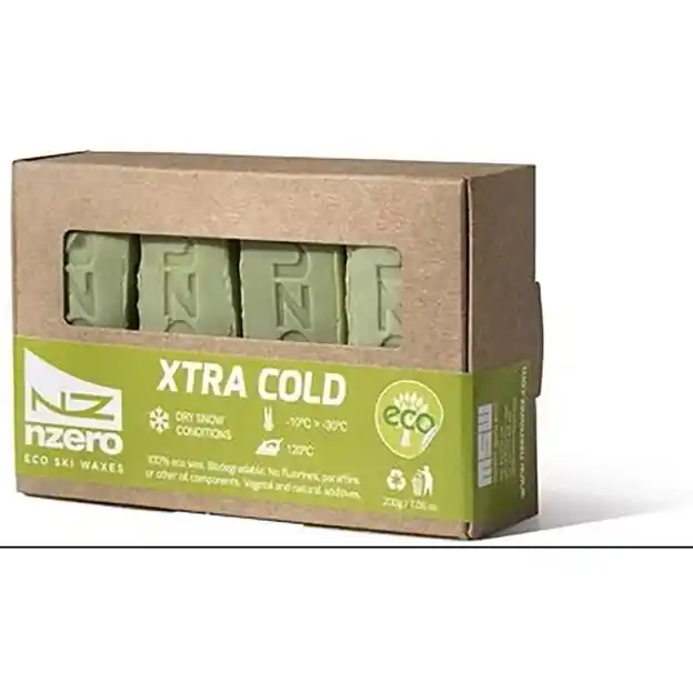 Finale Aktion NZERO Block Wax XtraCold 4x50 g Gleitwachs Green