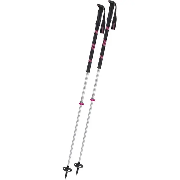 Super-Preis Komperdell Contour Titanal II Foam Compact Teleskopstock Schwarz / Rosa / Silber