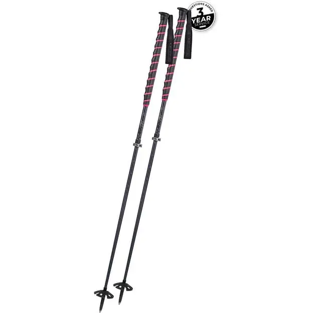 Nur Heute Komperdell Big Art Titanal Vario Teleskopstock Stripe Black / Pink
