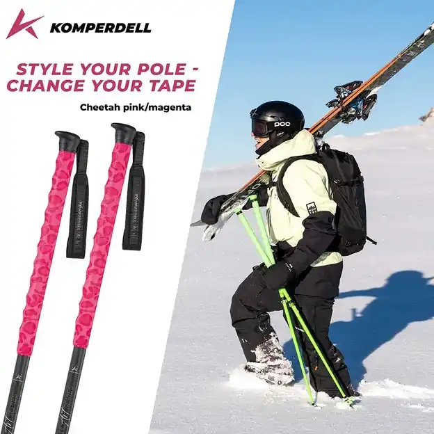 Komperdell Tape Cheetah 35mm Stockzubehör Pink / Magenta Versand Am Gleichen Tag
